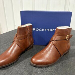 Rockport Women’s Leather Shoes – Brown | Size 8 | New